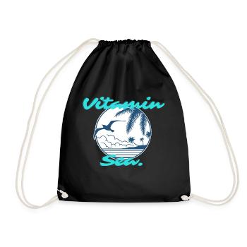Vitamin Sea - Turnbeutel - Schwarz - Vorne