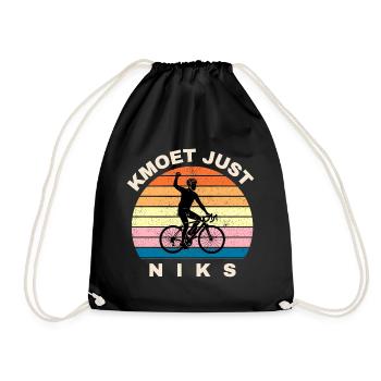 Kmoet just nothing, Dialecte anversois Chemises - Sac de sport léger - noir - Devant