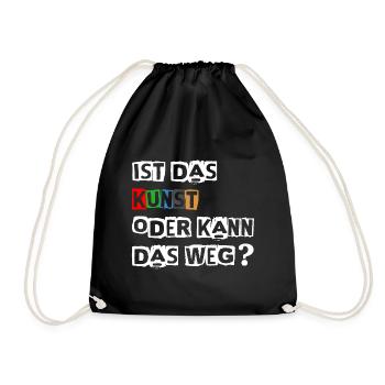 Énonciation drôle - Sac de sport léger - noir - Devant