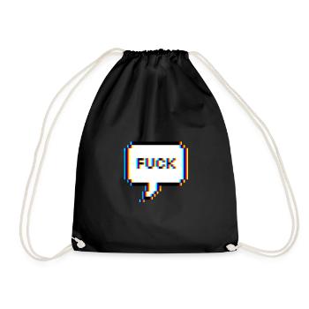 Fuck - jure mot - Sac de sport léger - noir - Devant