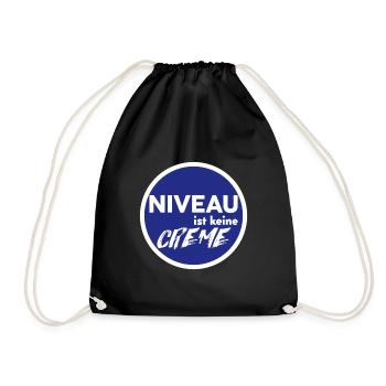 Le niveau n’est pas une crème - Sac de sport léger - noir - Devant