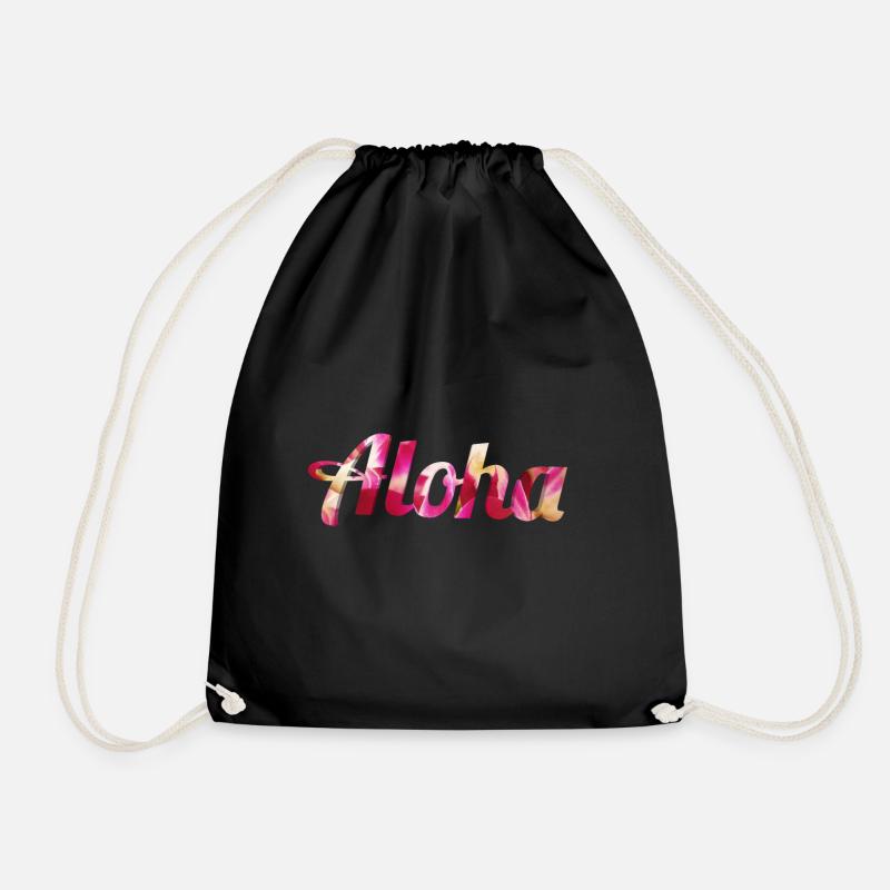 Aloha - Turnbeutel - Schwarz