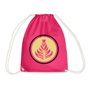 Kaffee Barista Cafe - Turnbeutel - Fuchsia - Vorne