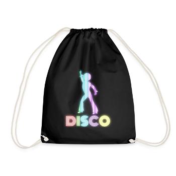 Rétro Disco Disco Dancing shirt pour les années 70 Disco Dan - Sac de sport léger - noir - Devant