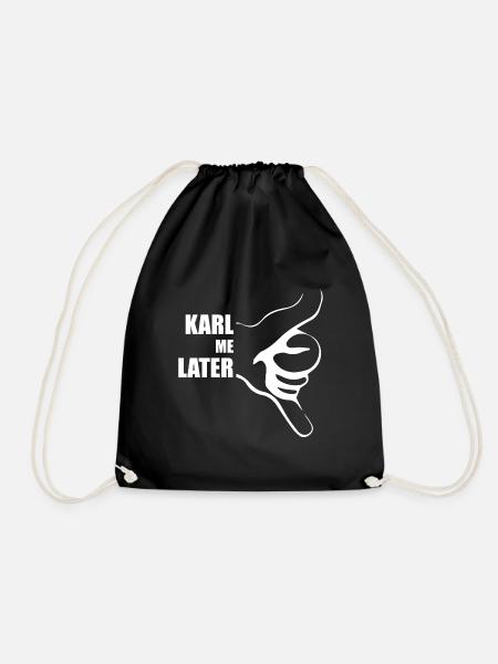 KARL ME LATER - Turnbeutel - Schwarz
