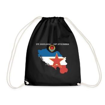 Yugoslavia SFRJ Jugo Kosovo Gift Tito - Drawstring Bag - black - Front