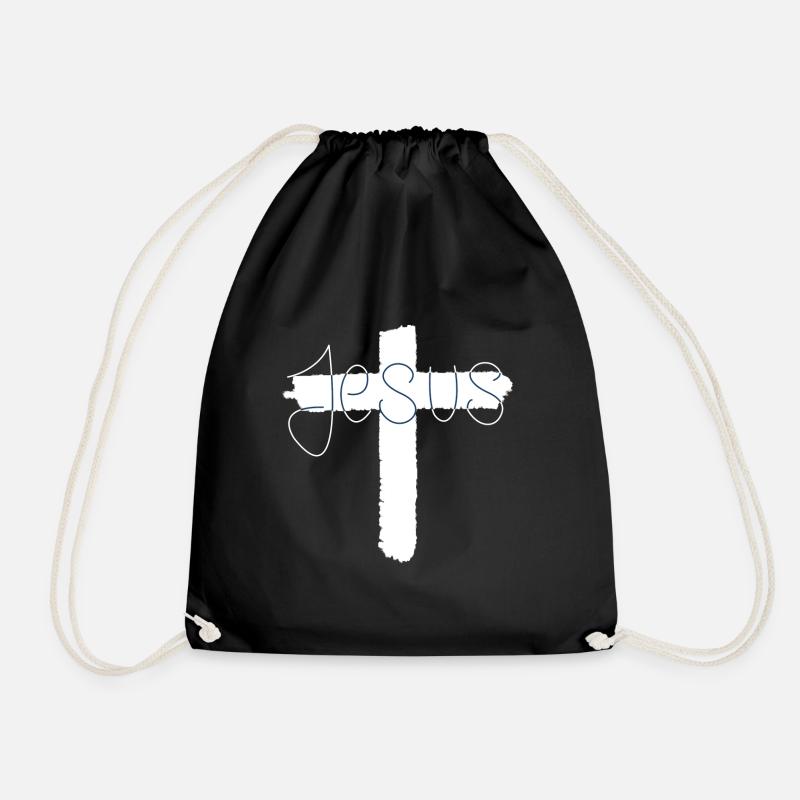 Jesus - Turnbeutel - Schwarz
