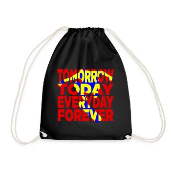 Everyday Skater - Drawstring Bag - black - Front