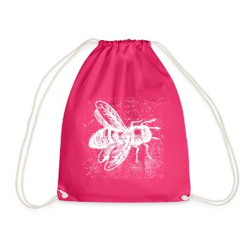 Abeille mordue - Sac de sport léger - fuchsia - Devant