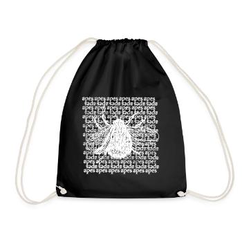 APES - Abeille typographique - Sac de sport léger - noir - Devant