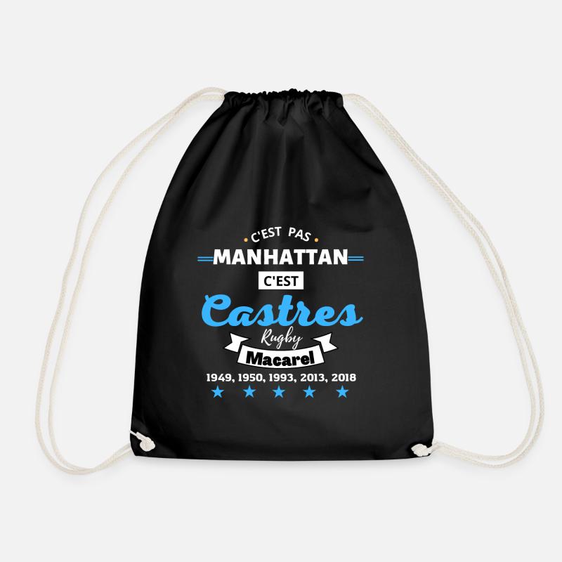 C'est pas Manhattan c'est Castres Rugby.B - Sac de sport léger - noir