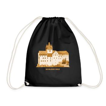 Diez Castle Castle Rhineland-Palatinate - Drawstring Bag - black - Front