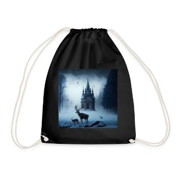 Mysterious Castle - Drawstring Bag - black - Front
