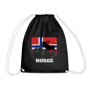 Orignal de Norvège Scandinavie - Sac de sport léger - noir - Devant