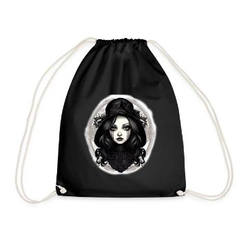 Goth Girl Black Tears - Turnbeutel - Schwarz - Vorne