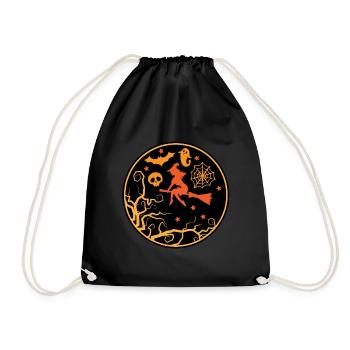 Witch - Drawstring Bag - black - Front