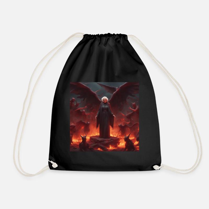 Religion teacher in hell - Drawstring Bag - black