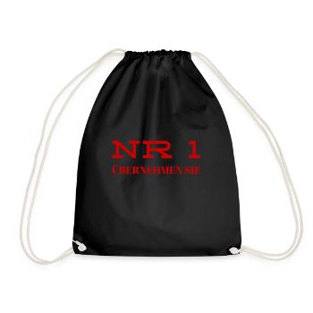 Nr. 1, Sie sind dran - Turnbeutel - Schwarz - Vorne