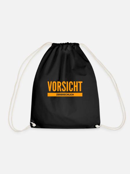 ich bin ziemlich zerbrechlich - Turnbeutel - Schwarz