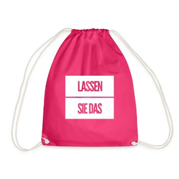 hören sie auf - Turnbeutel - Fuchsia - Vorne