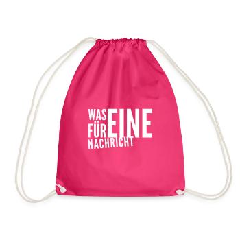 gute Nachrichten? - Turnbeutel - Fuchsia - Vorne
