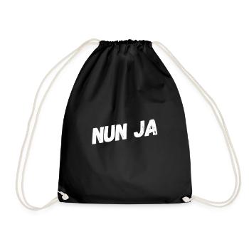 ich weiß es nicht - Turnbeutel - Schwarz - Vorne