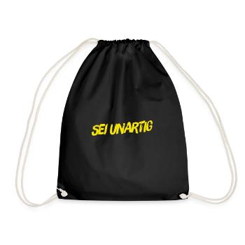 ich mag es unartig - Turnbeutel - Schwarz - Vorne