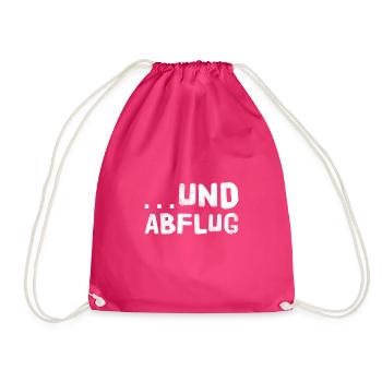ab geht`s - Turnbeutel - Fuchsia - Vorne
