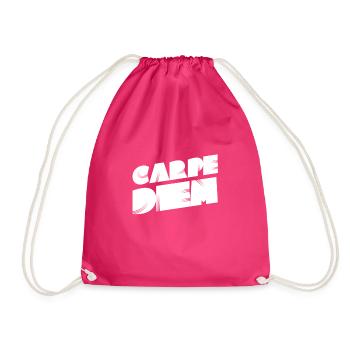 I like the day - Drawstring Bag - fuchsia - Front