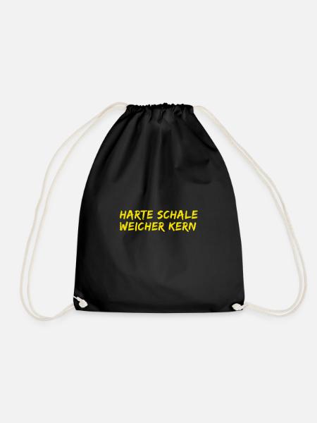 ich habe eine harte Schale - Turnbeutel - Schwarz