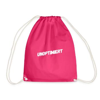 I'm optimizing myself - Drawstring Bag - fuchsia - Front
