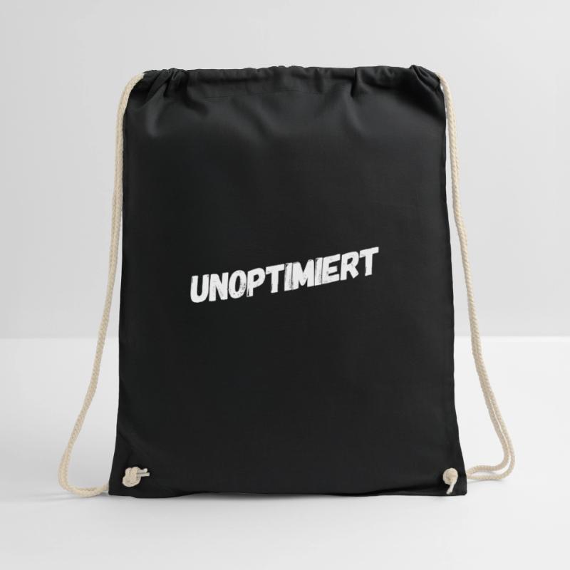 I'm optimizing myself Drawstring Bag