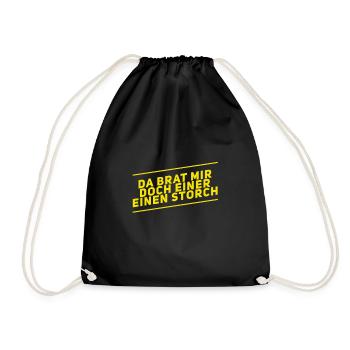 I'm totally surprised - Drawstring Bag - black - Front