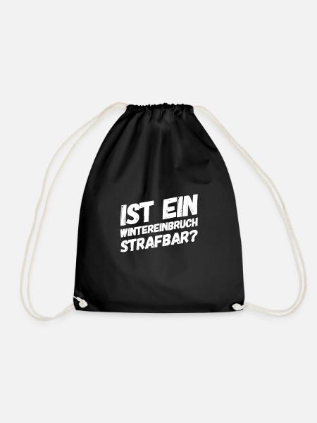 wird das bestraft? - Turnbeutel - Schwarz