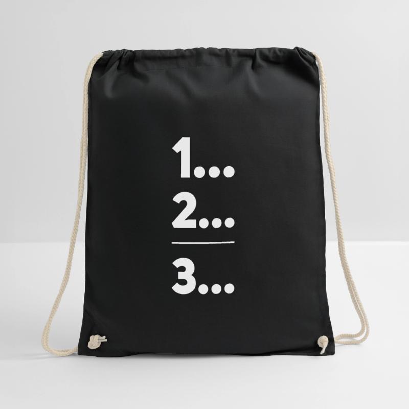 First, second, third Drawstring Bag