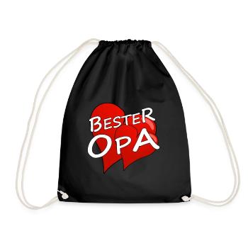 Bester Opa - Turnbeutel - Schwarz - Vorne
