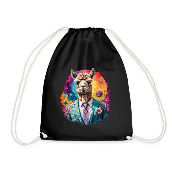 Alpaga en costume - Sac de sport léger - noir - Devant