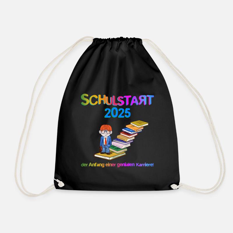 Schulstart 2025 - Turnbeutel - Schwarz