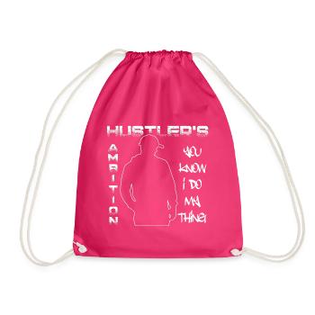 Hustler's Ambition Serie2 - Drawstring Bag - fuchsia - Front
