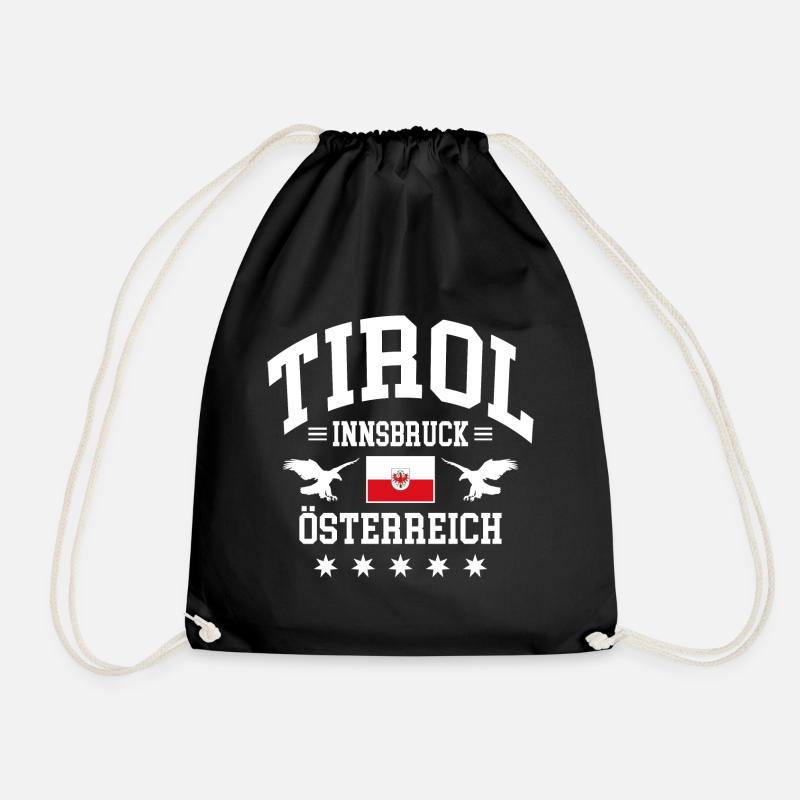 Tyrol - Drawstring Bag - black