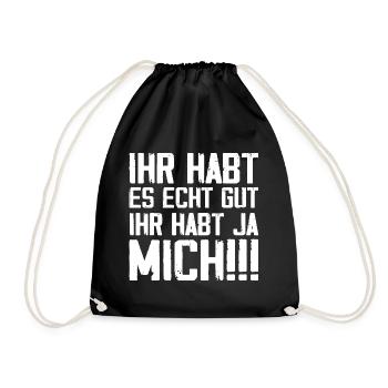 Tu l’as vraiment bien, tu m’as - Sac de sport léger - noir - Devant