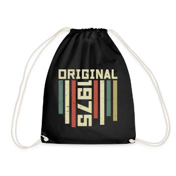 1975 Cadeau Rétro 1975 Cadeau Anniversaire 49 ans - Sac de sport léger - noir - Devant