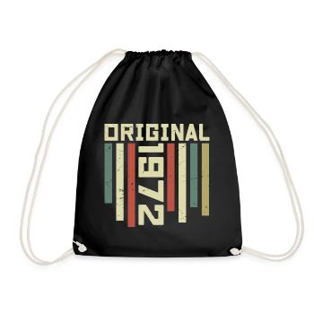 1972 Cadeau Rétro 1972 Cadeau Anniversaire 52 ans - Sac de sport léger - noir - Devant