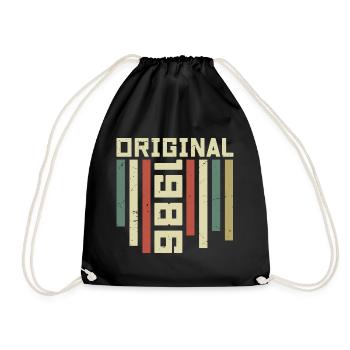 1986 Cadeau Rétro 1986 Cadeau Anniversaire 38 ans - Sac de sport léger - noir - Devant