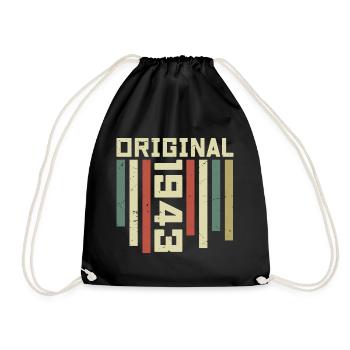 1943 Cadeau Rétro 1943 Cadeau Anniversaire 81 ans - Sac de sport léger - noir - Devant