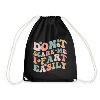 Don't Scare Me I Fart Easily Funny - Sac de sport léger - noir - Devant
