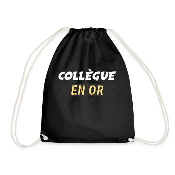 Précieux Collègue Qui Vaut De L'Or - Sac de sport léger - noir - Devant