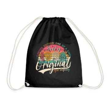 1998 Vintage Vintage Retro Cadeau d’anniversaire - Sac de sport léger - noir - Devant