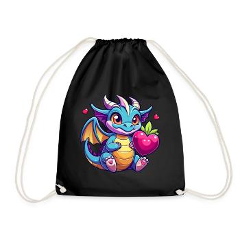 Colorful Dragon - Drawstring Bag - black - Front