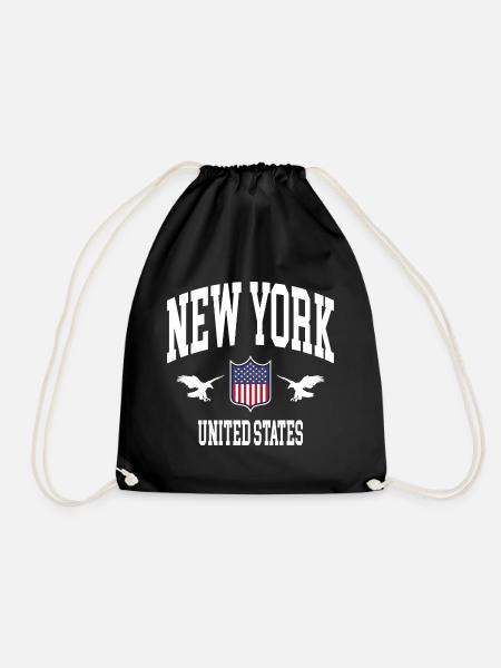 New York - Turnbeutel - Schwarz
